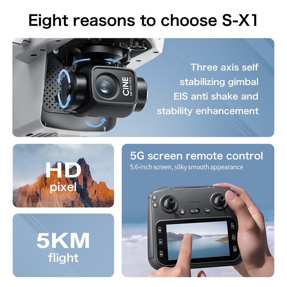 Lenovo S-X1 MAX GPS Drone 3 Ek - Drone Surveying incelemesi ve fiyatı